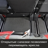 Автомобильные коврики EVA на Peugeot Traveller 8 мест, Long (2016-2024) 