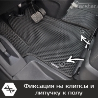 Автомобильные коврики EVA на Citroen SpaceTourer 8 мест, Long (2016-2024)