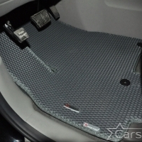 Коврики текстильные на Kia Carnival III (9мест) 2+2 без трансформеров (2014->)