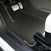 Двухслойные коврики EVA на Tesla Model X 6 мест 3 ряда (2015->) 