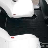 Двухслойные коврики EVA на Tesla Model X 6 мест 3 ряда (2015->) 