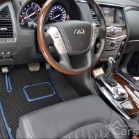 Двухслойные коврики EVA на Infiniti QX56 II 3 ряда (2010-2014)