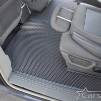Автомобильные коврики EVA на Dodge Grand Caravan V (2007-2020) 2 ряд: кресла 1+1 не убираются в пол