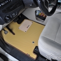 Автомобильные коврики EVA на Dodge Grand Caravan V (2007-2020) 2 ряд: кресла 2+1 без прохода