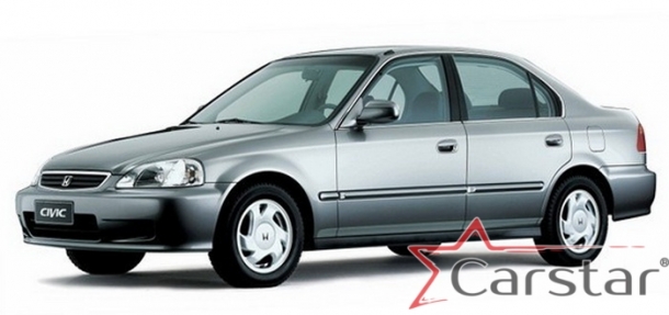Текстильные коврики для Honda Civic VI пр.руль (1995-2001)