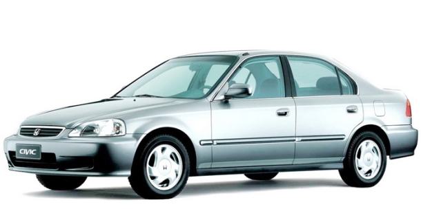 Текстильные коврики для Honda Civic VI 4D седан (1995-2001)